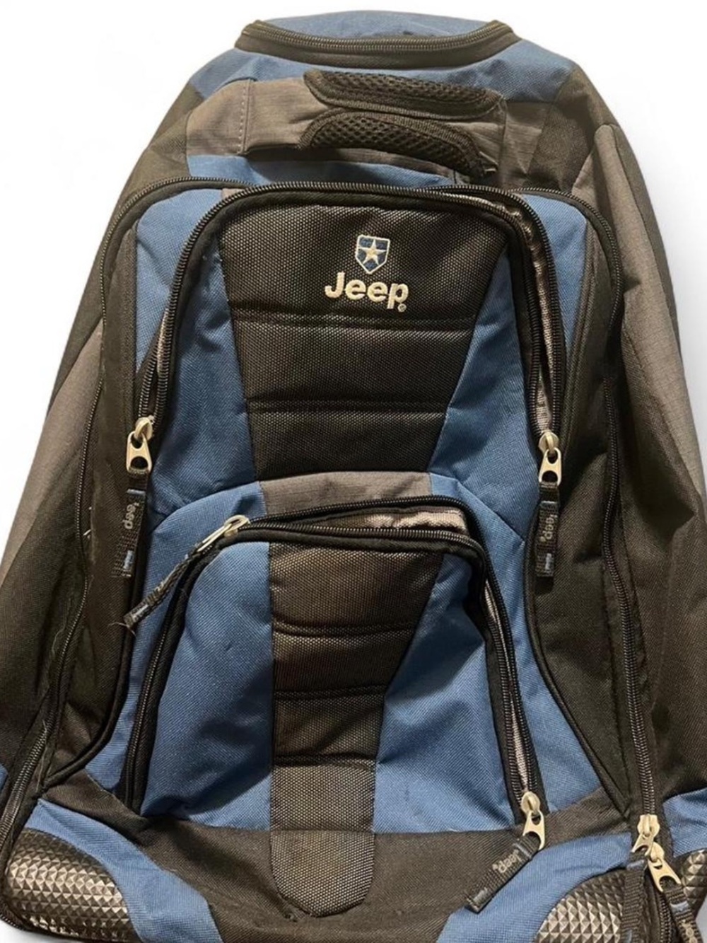 Jeep Men's Navy and Black Rugged Everyday Backpack